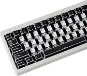 Mechkeeb Black White Comics Theme Keycaps 141 Keys Manga Cartoon PBT Keycap Top Print Dye Sub Cherry Profile Custom Key Caps for 60 75 100% MX Mechanical Keyboard (Black White Comics 141)
