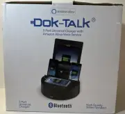 Dok-Talk Five Port Universal Charger W/Amazon Alexa Voice Service Stereo Speaker