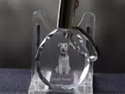 Welsh Terrier, Dog Crystal Round Keychain, Crystal Animals