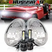 Pair 7 inch Hi-Lo Beam LED Headlights For International Harvester 4200/4300/4400 (for: Volkswagen)