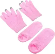 Touch Screen Gloves Foot Mask Moisturizing for Women's Hand Foot Care Reusable