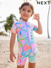 Multi Bright Unicorn Sunsafe Swimsuit (3mths-7yrs) (N01193) | $28 - $33