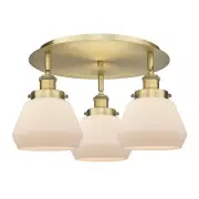 Innovations Lighting 916-3C-8-19 Fulton Flush Fulton 3 Light 19"W - White