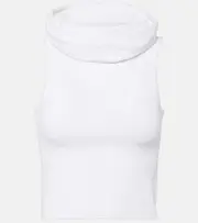 [Alaia] Alaïa Hooded crop top AU 14 white