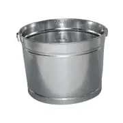Magnolia Brush Metal Paint Pail, 5 Qt, Steel, Silver - 12 per BX - 5PAINTPAIL