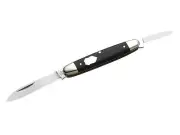 HARTKOPF GERMAN HANDMADE SMALL PEN POCKET FOLDING KNIFE / EBONY WOOD / 2 BLADE