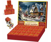 Jigsaw 2024, Christmas Jigsaw Puzzle 1008 Pieces, Christmas 24 Days Countdown Holiday Puzzles For Kids, 24 Parts 1000 Pieces Jigsaw Puz