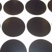 60 Black 38mm 1.5 Inch Colour Code Dots Round Stickers Sticky ID Labels