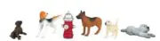 BACHMANN O Scenescapes Dogs (5) & Fire Hydrant BAC33158