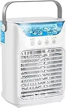 Portable Air Conditioners Fan, 3 Speed Mist Water Spray Cooler, 9.84 Inches Handheld Misting Fan for Workplace, Bedside, Patio, Dorm, Bedroom, Table, Camping and Desk