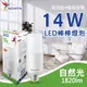 【ADATA威剛】14W LED棒棒燈泡 自然光(4入組) E27 節能 省電