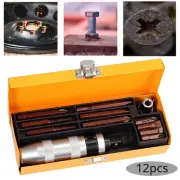 12X 1/2" Impact Driver Socket Set Screw Phillips Hex Heavy Duty Screwdriver Bits