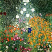 GUSTAV KLIMT Flower Garden / high quality Canvas home wall choose your size