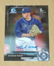 2017 Bowman Draft (chrome) prospect autograph photo variation Brendan McKay /99