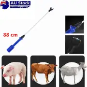 9000V Cattle Prodder Stock Prod Rechargeable Electric Shock Livestock Pig Farm