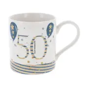 Gibson Gifts Rush Birthday Men 50th Mug R Drinking Water/Juice Cup w/ Handle