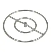 18" 24" Stainless Steel Gas Burner Ring Fire Pit Firepit