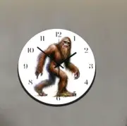 Bigfoot Sasquatch Returns Wall Hanging Clock Time Piece Mosnter Art We Believe