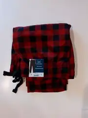 George Men's Buffalo Plaid SweaterKnit Sleep Pants Red Size L