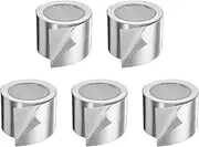 uxcell 5pcs Heat Shield Tape 3.14" x 65.6 ft Waterproof Sunscreen Sound Insulation High-Temperature Resistance Silver Aluminum Tape Thickness for Automotive Repairs