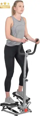 Mini Stepper Resistance Bands, Digital Monitor, Low-Impact Cardio, Twist Motion