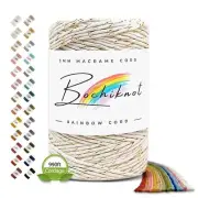 Metallic Macrame Cord 3mm x 330yds - Single Strand Macrame Cord for Wall Hang...