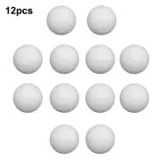 Table Foosball Soccer Balls Solid Table Game White 12pcs 24g/pc 36mm Resin