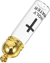 MUCKLILY Christian Baptism Wishing Bottle Pendant Refillable Perfume Bottle Holy Water Vial
