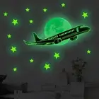 Moon Stars Night Light Glow In The Dark Wall Decal Ceiling Sticker Decor AU