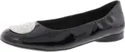 Clarks Women's Loreleigh Ave Ballet Flat 7, Black Patent Synthetic