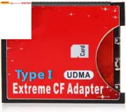 SD SDHC SDXC to CF Type I Compact Flash Memory Card Adapter Reader Support16/32/