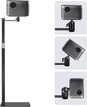 AKOZLIN Projector Stand: 360° Swivel, Adjustable Height 18-47.2 Inch, Compatible with Projectors, Cameras, Phones
