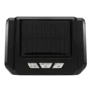 Car Solar Digital Clock with LCD Time Date In-Car Temperature Display for6087