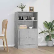vidaXL Highboard Concrete Grey 60x35.5x103.5 cm Engineered Wood