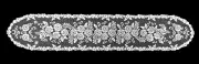 Lace Table Runner White 13" x 72" Victorian Rose Dining Room Livingroom Bedroom