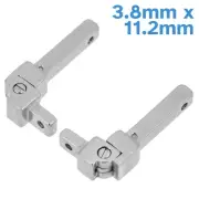2pcs 3.8mm x 11.2mm Spring Hinge Assembly Acetate Eyeglass Frame Repair Part