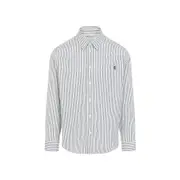 [Burberry] Burberry-Conifer Chalk White Cotton Shirt-Uomo S STAND