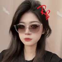 在飛比找momo購物網優惠-【RayBan 雷朋】亞洲版 時尚透明大鏡面太陽眼鏡 RB4