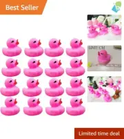 Mini Pink Rubber Ducks - 100pcs Set for Baby Showers & Fun Party Activities