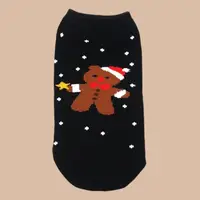 在飛比找momo購物網優惠-【WAJI 襪集】聖誕節主題襪-直版襪 雪球款-薑餅熊(Me