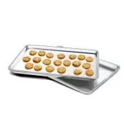 Clivia 2 Pack Aluminum Baking Sheet Commercial Cookie Trays Baking Roll Pans