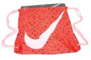 NIKE GYM SACK BAG DRAWSTRING BA5262-852 ORANGE/PINK MEDIUM SIZE