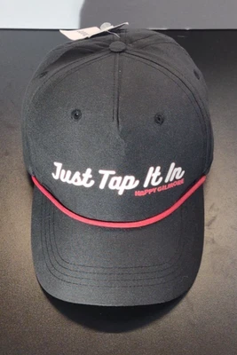 Happy Gilmore Golf Hat Cap Snap Back Rope Golfer Black Red Adam Sandler NEW