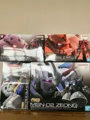 4 Pcs Rg 1/144 Zion Rx-78-2 Gundam Ver.2.0 Ms-06S Char'S Zaku Msm-07S Zugok Limi