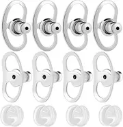 [FOMIYES] 1 Set Earring Backs Silicone Post Supports for Heavy Earrings Drop Back Pads for Women Comfortable Silicone Design Secure