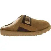 UGG CHESNUT DUNE SLIP-ON SUEDE/ SHEEPSKIN COMFORT SLIPPERS