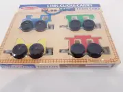 Melissa & Doug Link Click & Carry Train Cars Toddler Shaped Wood Puzzle Toy 4154