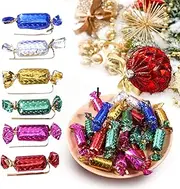 [HEALLILY] 48pcs Christmas Candy Fake Candy for Christmas Retro Decor Christmas Foam Candy Vintage Candy Christmas Tree Xmas Candy Christmas Fake Candy Small Six Colors
