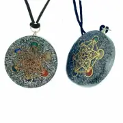 Metatron Cube Orgonite Pendant Orgone Sacred Geometry Reiki Energy Necklace