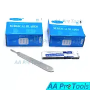 200 Surgical Scalpel Blades #11 Pack + Scalpel Handle, Knife #3 Dermaplaning